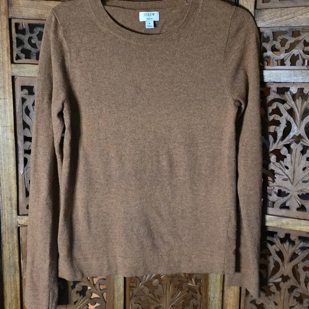 J. Crew Women's Brown Crewneck Sweater Size Small